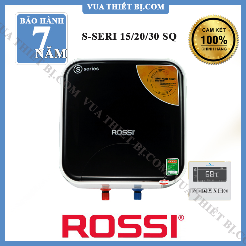 Bình nóng lạnh rossi s-seri 15/20/30l vuông