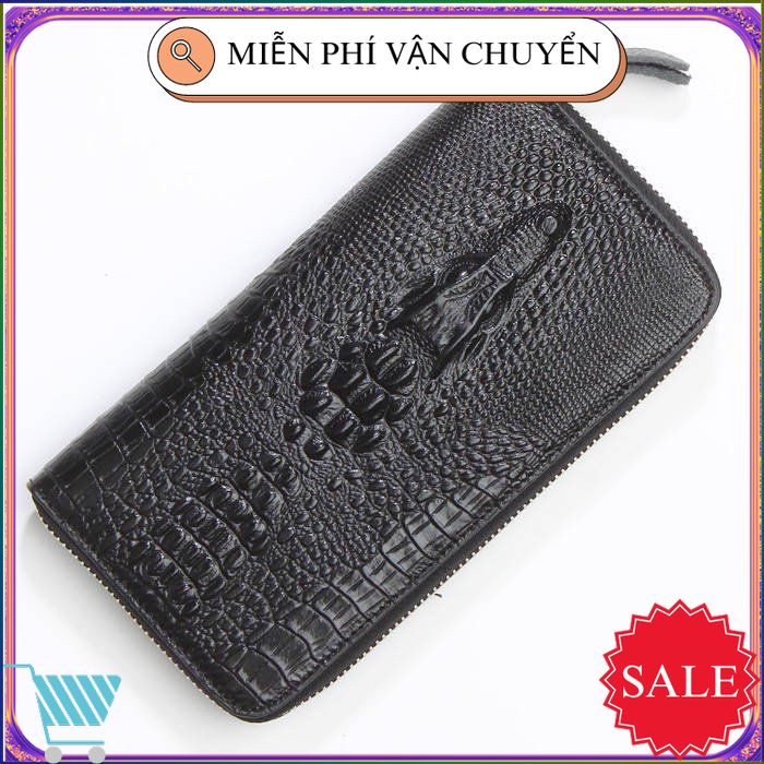 Ví dài cầm tay vân cá sấu cao cấp dành cho nam giới