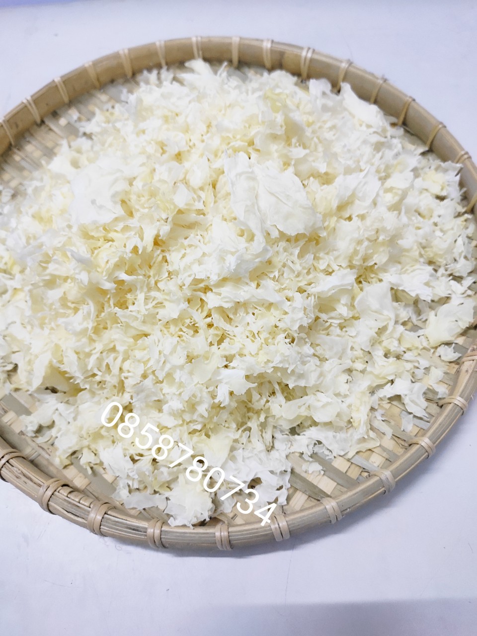 Gói 50g nấm tuyết trắng cắt sẵn, loại 1 trắng đẹp