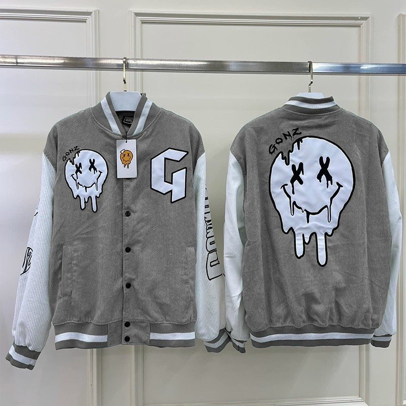 Áo Khoác Nhung Kiểu BomBer Nam Nữ Phối Hình Icon Thời Trang Cực Teen, Chất Liệu Vải Nhung Cao Cấp Mẫu Hot trend. TP123