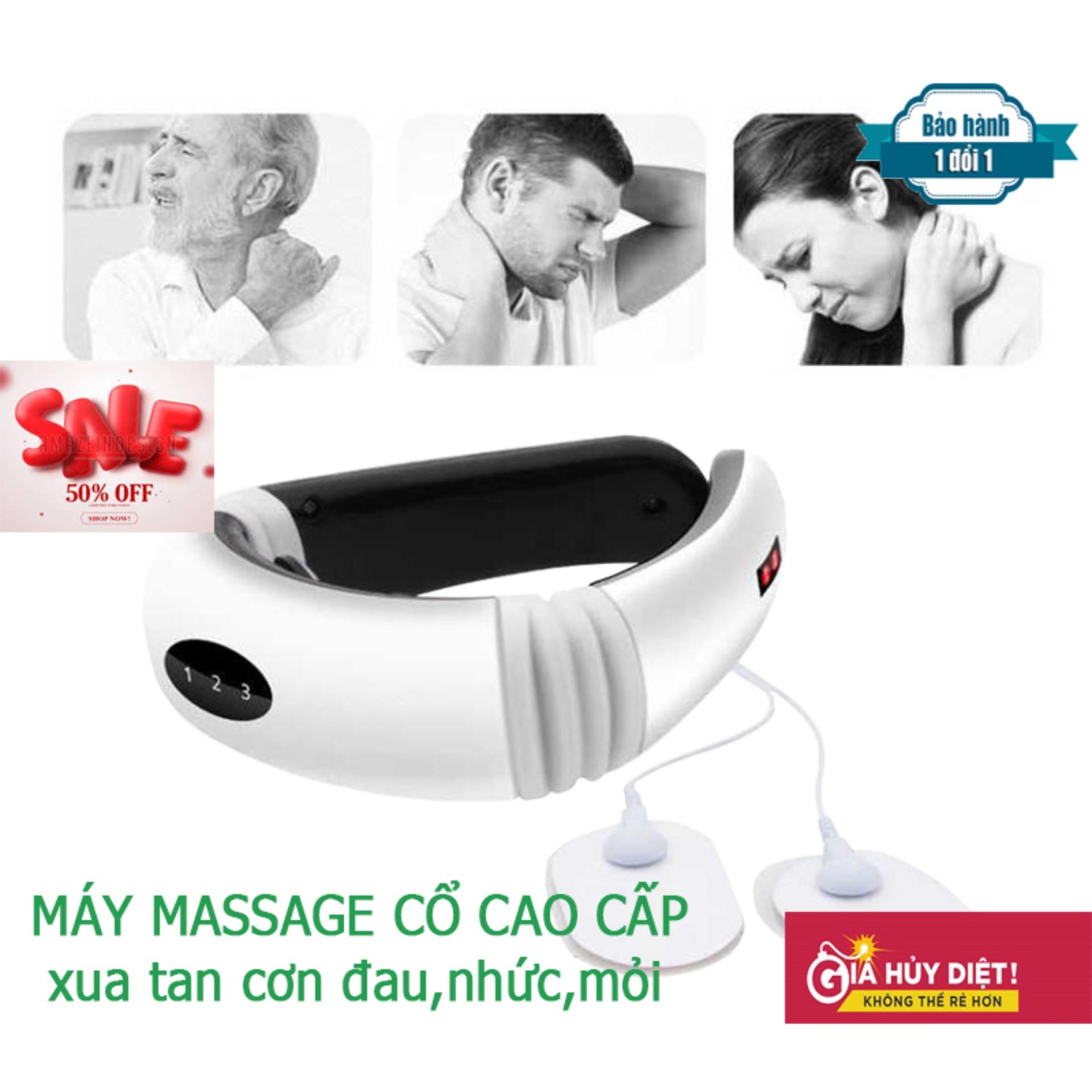 May matxa co gay , Máy matxa đầu - Máy mát xa, Máy massage mini cổ vai gáy - Tạm biệt đau nhức vai gáy, đau lưng, mỏi cổ + Tặng ngay 2 miếng dán massage M343 - Bh uy tín 1 đổi 1 bởi TechMart