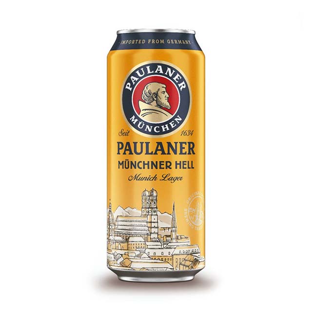 Bia Paulaner Munchner Hell - nhập khẩu Đức - 1 lon 500ml