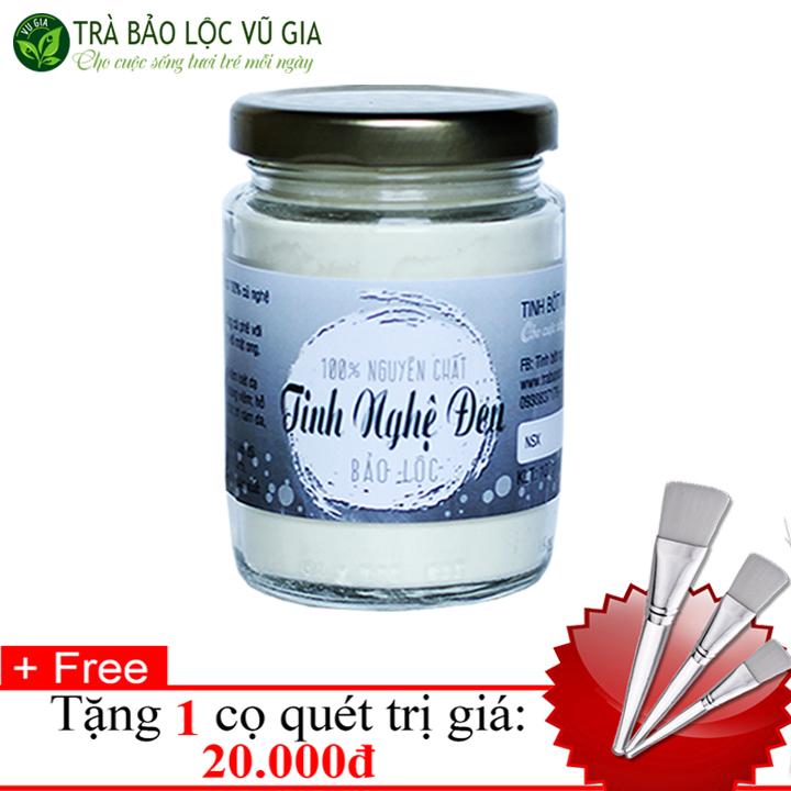 Tinh nghệ đen vg farm 100g + tặng cọ quét mặt nạ cute - đắp mặt nạ