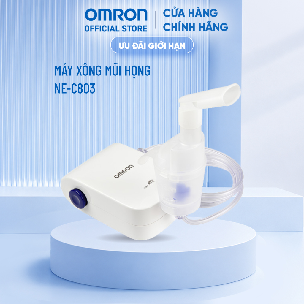 Máy xông khí dung omron ne-c803 - trọng lượng nhẹ 180g- thương hiệu nhật bản