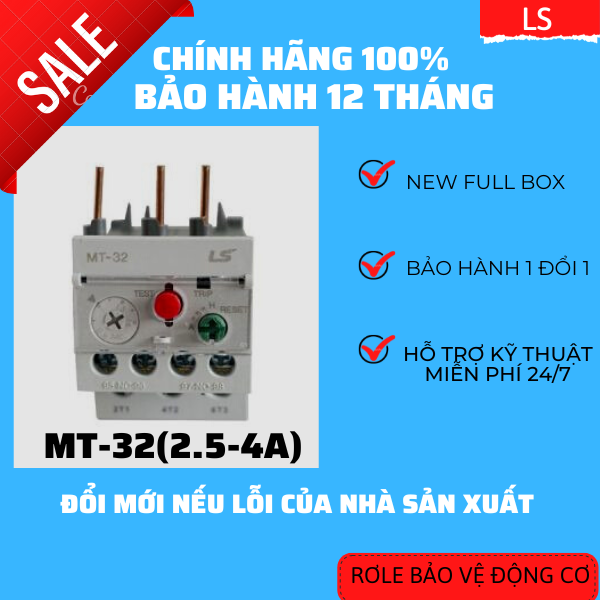 Rơle nhiệt LS MT-32 2.5-4A chính hãng