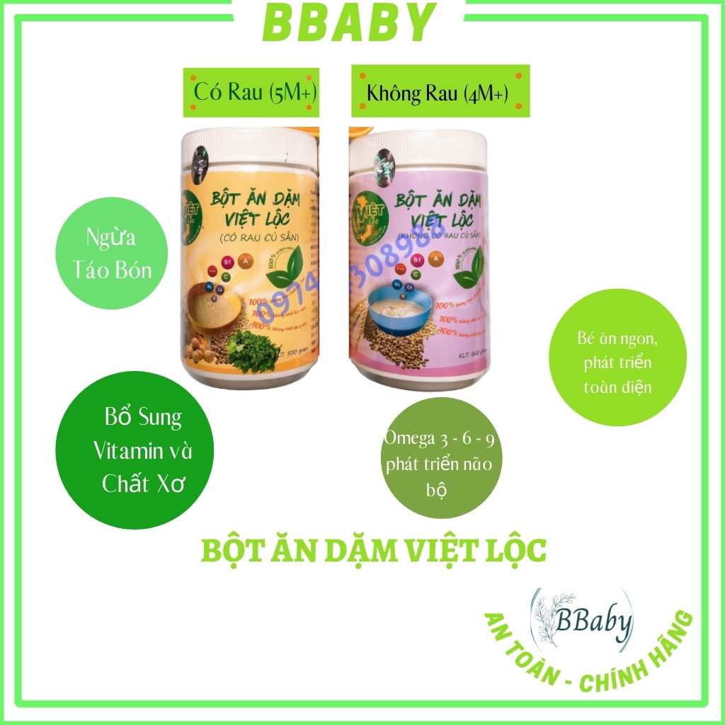 Bột ăn dặm Việt Lộc - trẻ từ 4 tháng