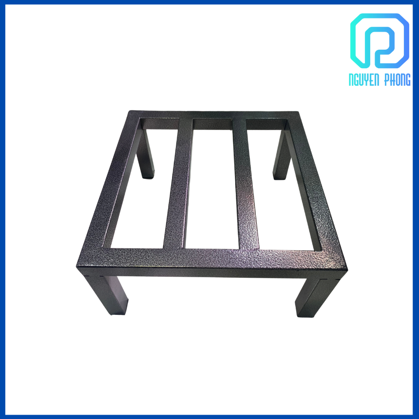 [30x30x15xm] Kệ ghế đôn lót chậu cây cảnh chống ẩm ướt, đôn chậu hoa trong nhà, ngoài trời tiện lợi, kệ đôn cây cảnh sơn tĩnh điện màu đen mờ sạch