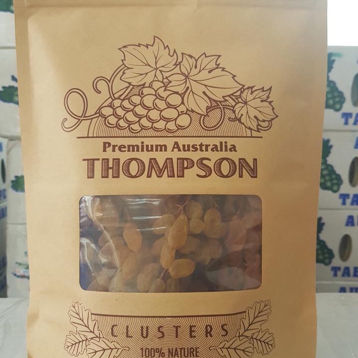 NHO KHÔ NGUYÊN CÀNH THOMPSON TÚI ZIP 500Gr