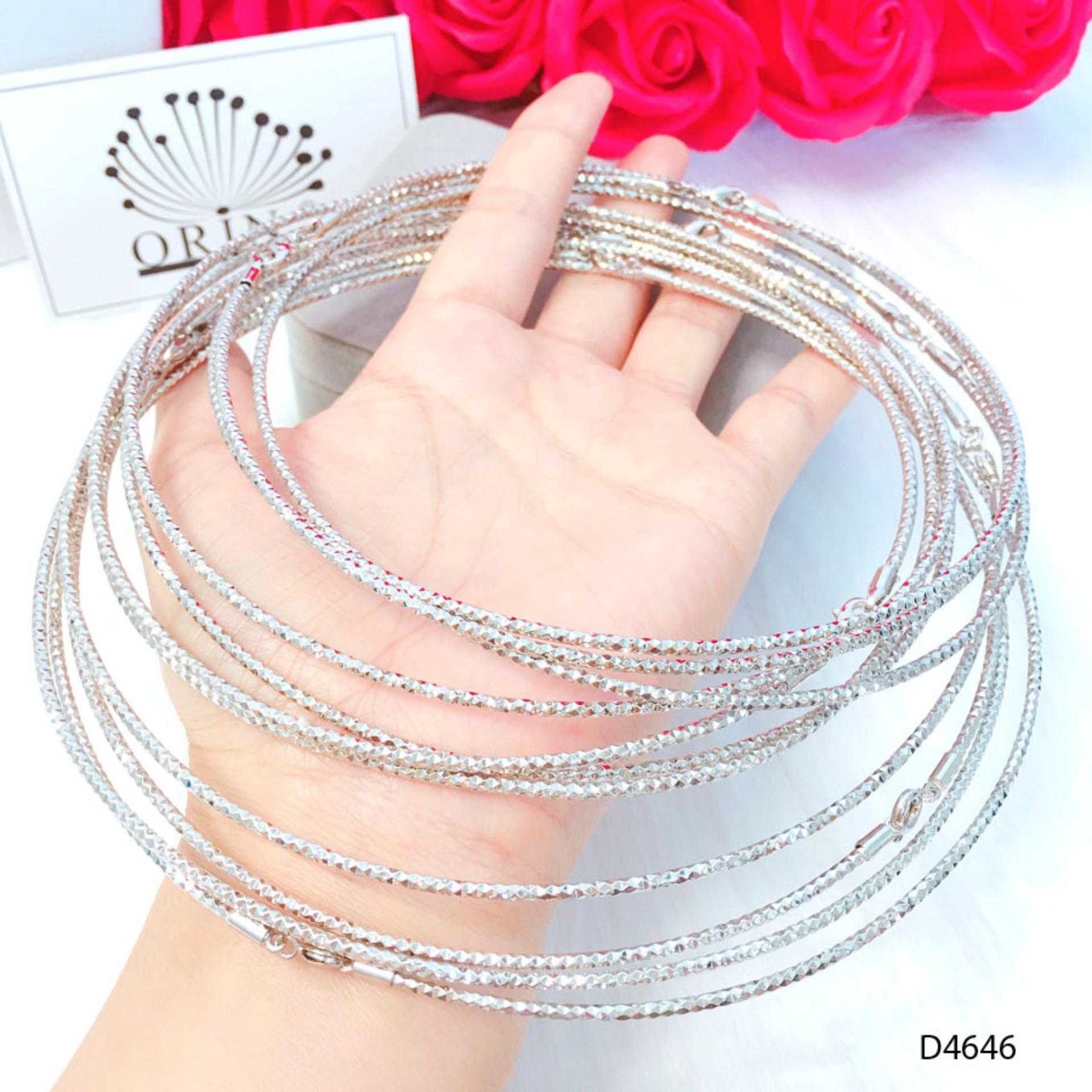 Kiềng bạc, thiết kế cao cấp Orin D4646 - Long Tien