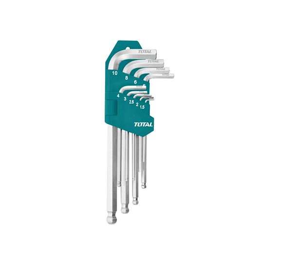 1,5-10mm bộ lục giác đầu bi 9 chi tiết total tht106291