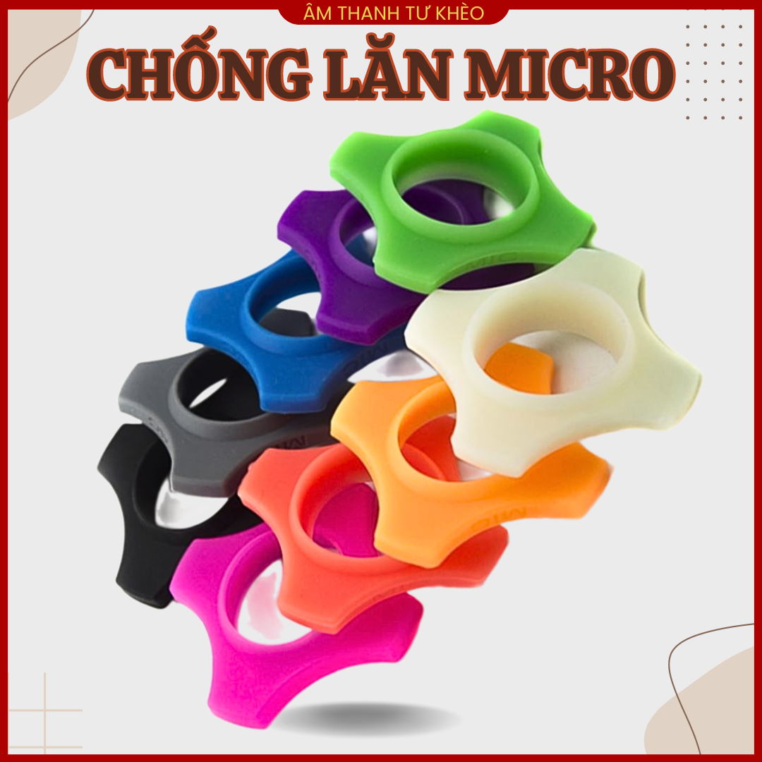 Chống lăn micro tròn chất liệu nhựa dẻo bảo vệ micro không dây