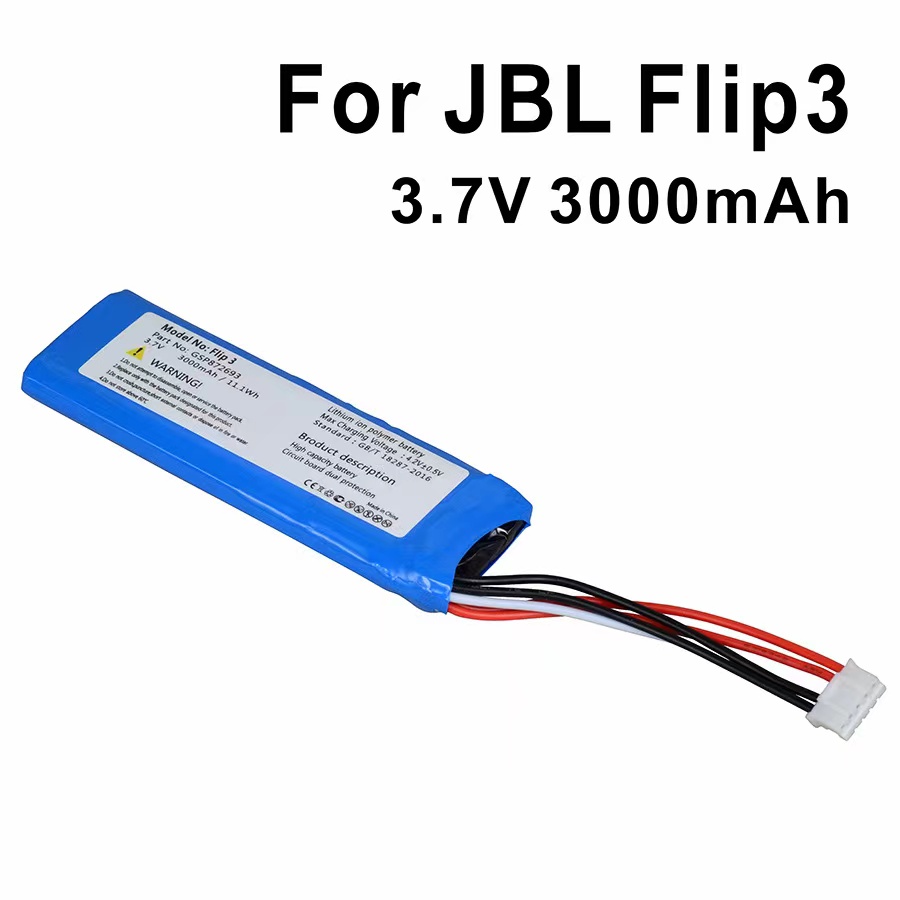 Pin jbl flip 3 3000mah 3.7v thay pin loa bluetooth hang moi 100%
