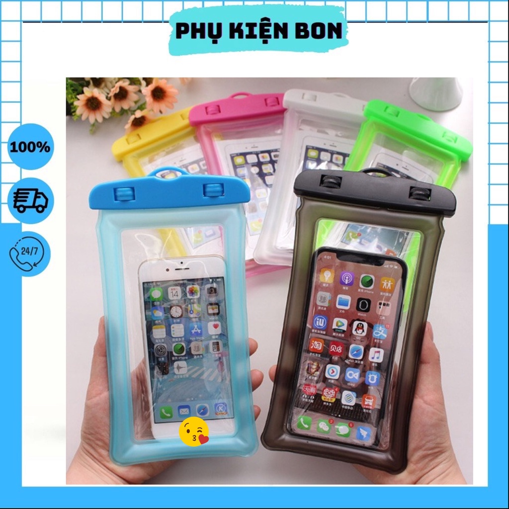 Túi chống nước đi biển - túi chống nước có phao nhiều màu sắc