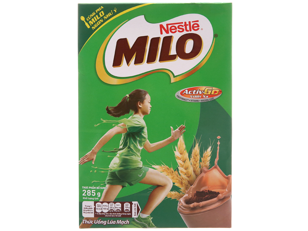 Milo hộp bột lúa mạch 285g - shop kim phượng