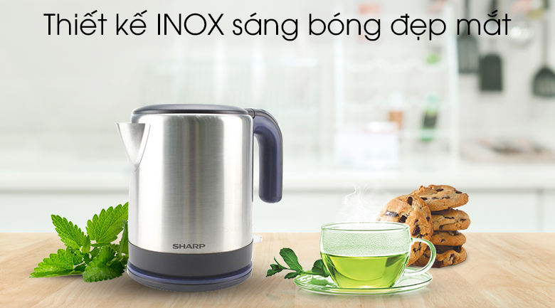 Bình siêu tốc sharp 1.2 lít ekj-12vs-bk