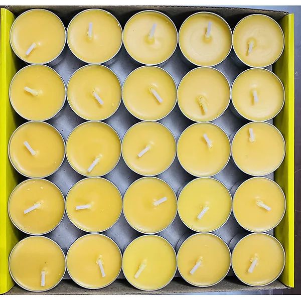Có 3 màu, nến tealight cháy 2h hộp 100 viên nến không khói sáp paraffin 2 tiếng