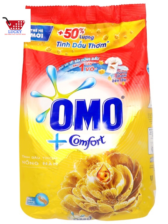 Bột giặt OMO Comfort tinh dầu thơm nồng nàn 4.1kg