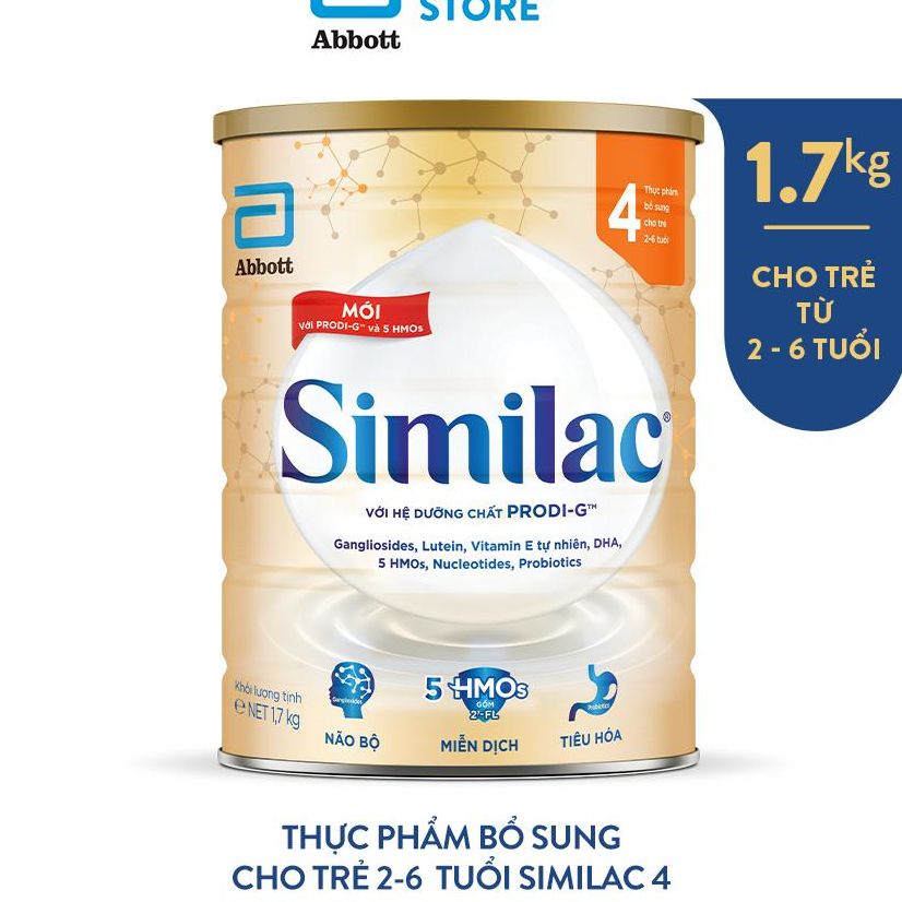 Sữa bột similac iq plus số 4 - lon 1.7kg