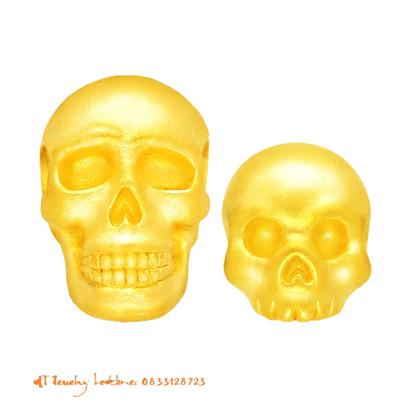 Charm Đầu lâu vàng 9999