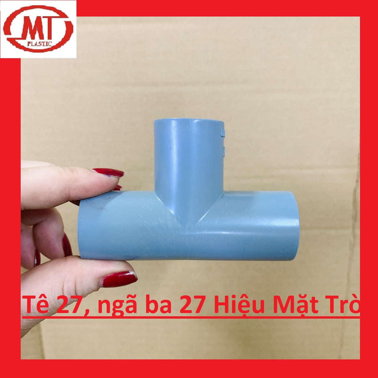 Ngã ba nhựa, tê nhựa 21,27,34,42,49,60,90 hiệu mặt trời