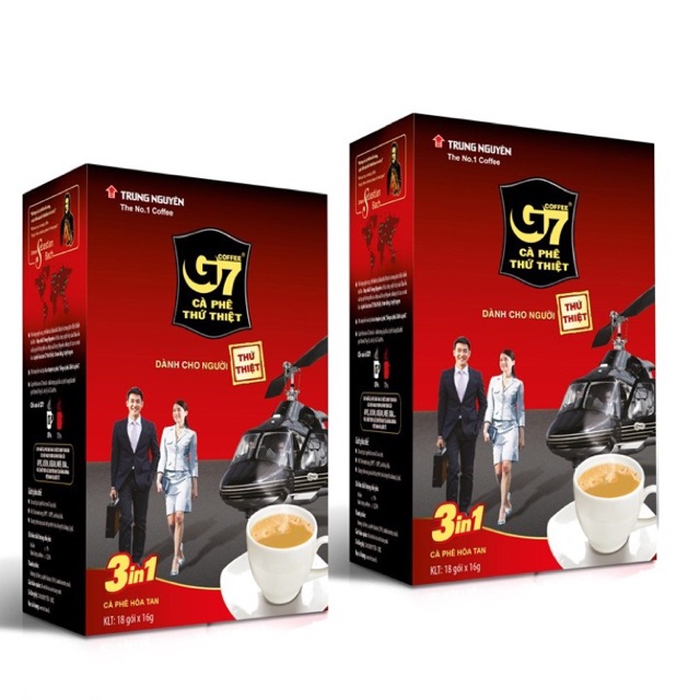 Cà phê hòa tan g7 3in1 hộp 18 gói * 16g