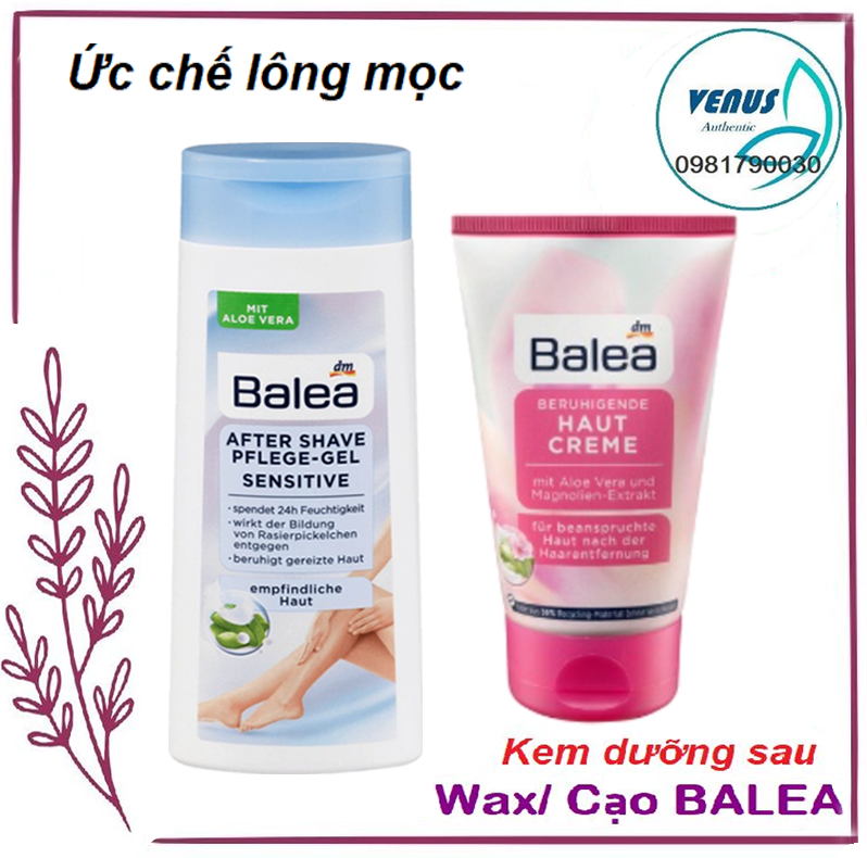 Kem dưỡng da sau cạo wax tẩy lông, làm dịu da giúp lông mọc chậm Balea Đức - Dành cho da thường & da nhạy cảm