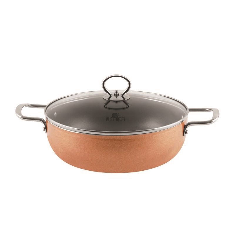 Nồi lẩu chống dính vân đá Smartcook SM-5552KMB size 26cm dùng bếp từ