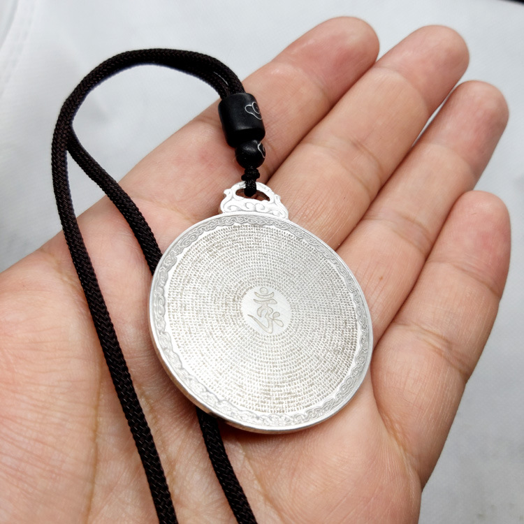 Mặt dây chuyền bạc s990 thần chú lăng nghiêm