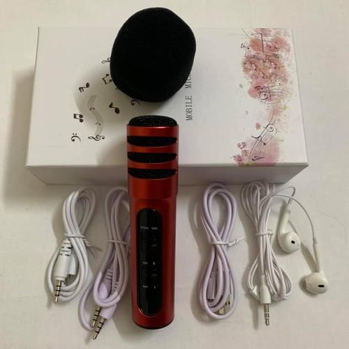 [HCM]Micro C7 Loại 1 Đủ Phụ Kiện Thu Âm Hát Karaoke Livestream trên điện thoại 3 in 1Hàng chất lượng cao Mic hát karaoke Bh 6 tháng - C7