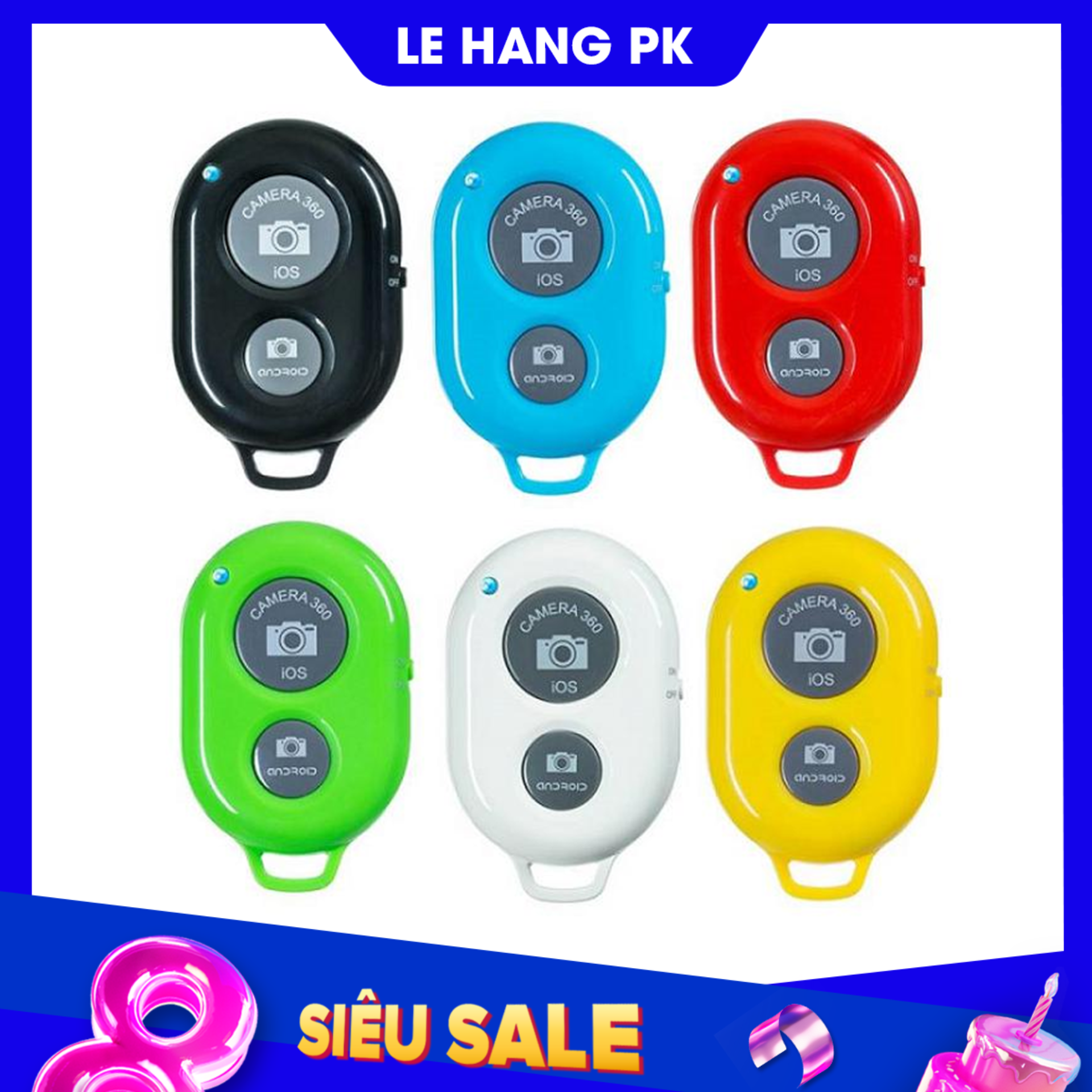 Remote chụp ảnh cho điện thoại Bluetooth Shutter