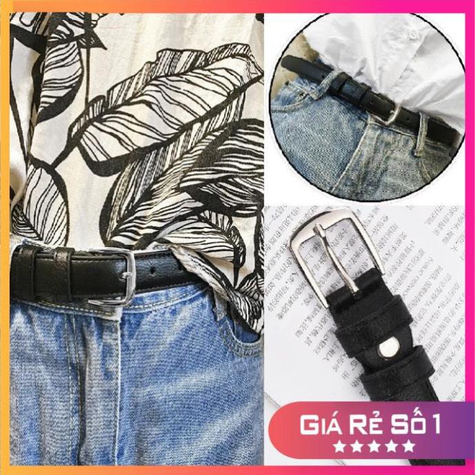 Thắt lưng nữ  da mềm khoá vuông cá tính - Dây nịt nữ phong cách Hàn Quốc (dài 105cm, rộng 2.5cm)