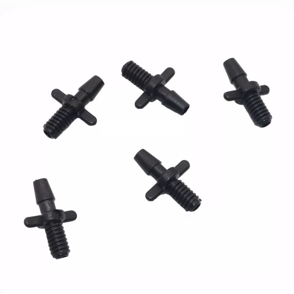 50 bộ Khởi thủy 1 đầu gân 4/7 1 đầu ren 5 mm TKR47, Khởi thủy ren cho ống PE, LDPE, HDPE, PVC Φ4/7