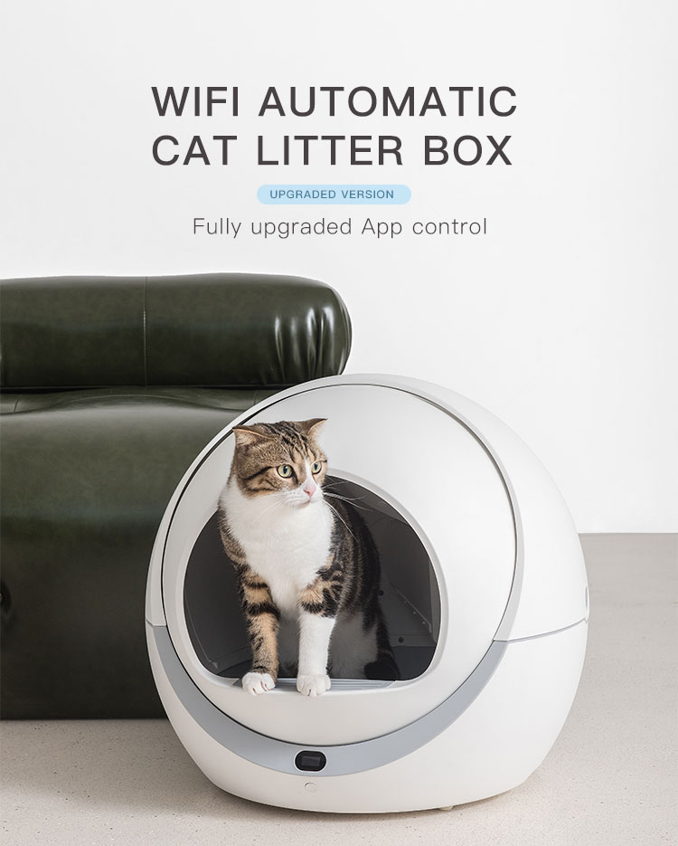 Máy vệ sinh cho Mèo tự động Petree Wifi 2021/ Máy dọn phân mèo tự động Petree (Hàng Chính Hãng)