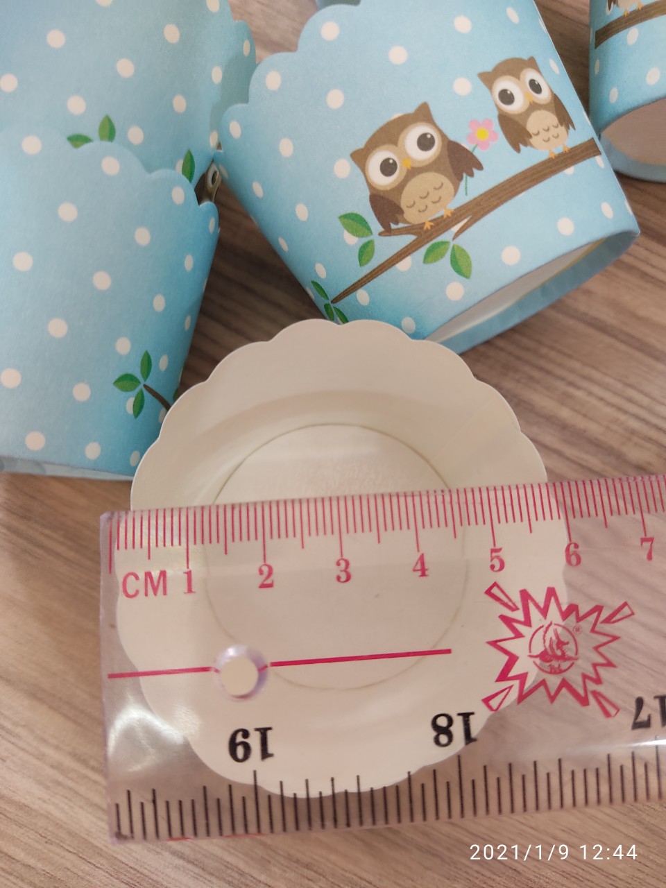 Bộ 100 ly cupcake giấy nướng bánh nhỏ 6 cm