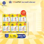 Combo 6 Tã quần UniDry Siêu khô thoáng gói Super Jumbo mới size M76/L68/XL60/XXL54 + 8 miếng