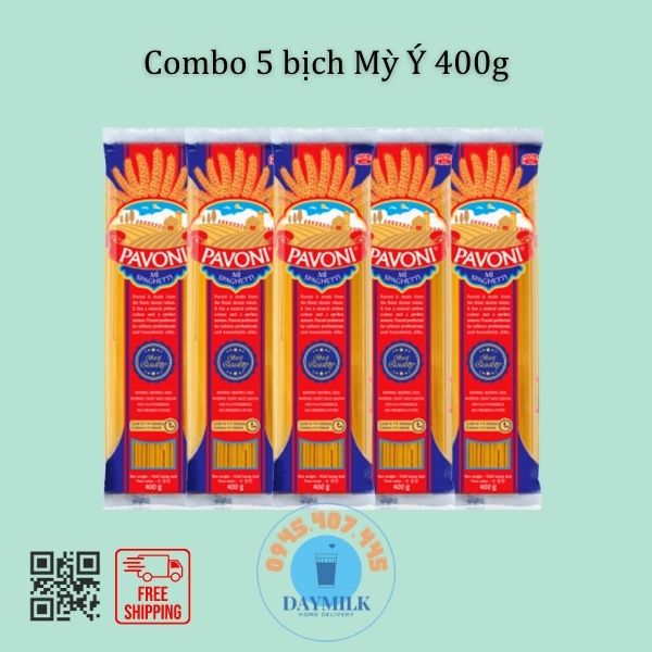 Mỳ ý spaghetti pavoni 400gr hsd 16/11/2025