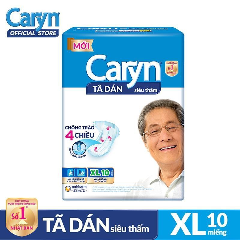 Tã Bỉm Dán Người Lớn Caryn Size XL10
