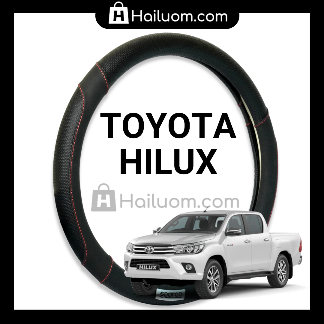 Bọc vô lăng ô tô toyota hilux | bọc vô lăng cao cấp sparco italy
