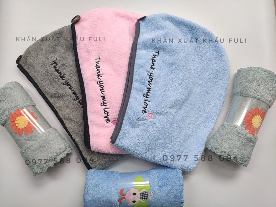 Khăn quấn tóc xuất Nhật siêu Thấm