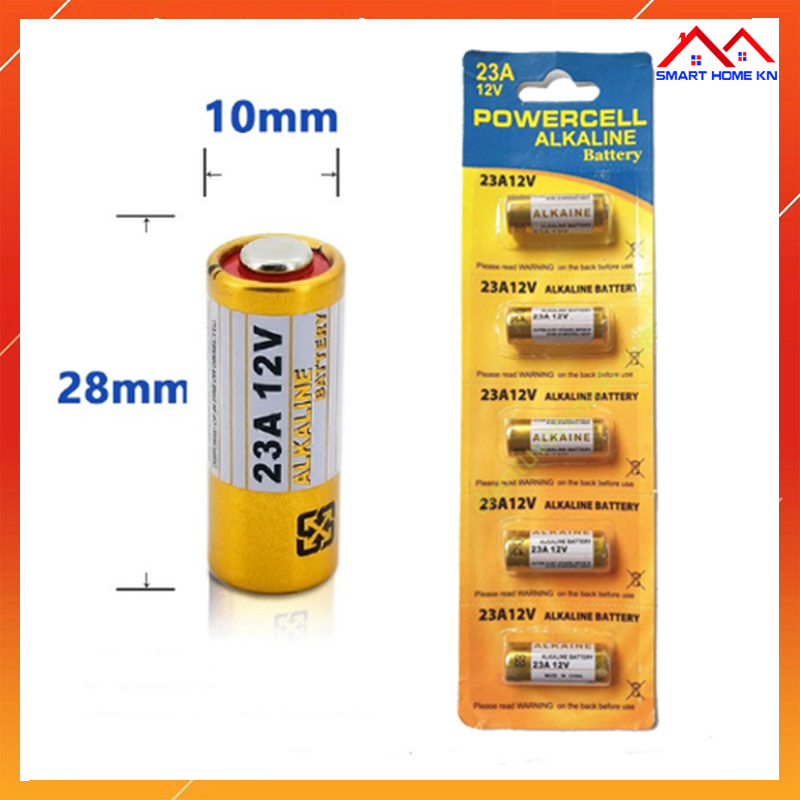 Pin 23a 12v ALKALINE remote điều khiển cửa cuốn, chuông cửa, báo chống trộm