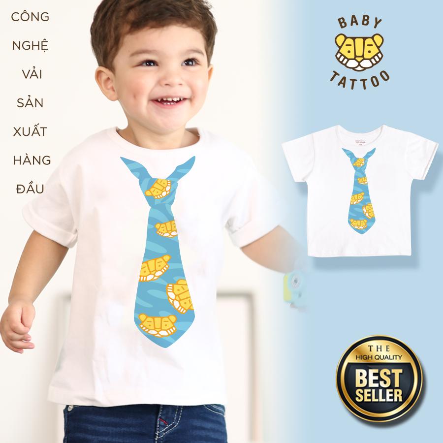 Áo thun bé trai bé gái thun cotton cao cấp in hình cho bé