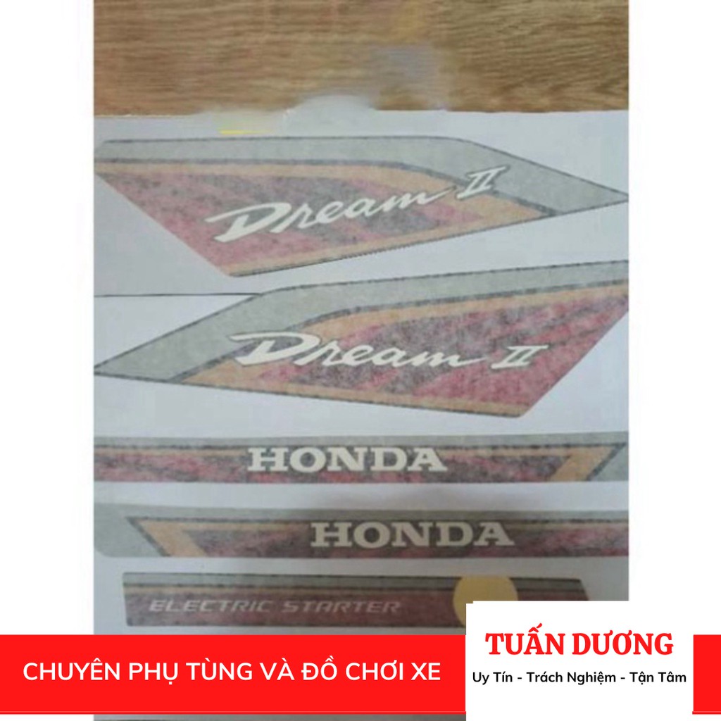 Tem xe dành cho dream thái hàng loại đẹp tem dream thái và dream việt các đời