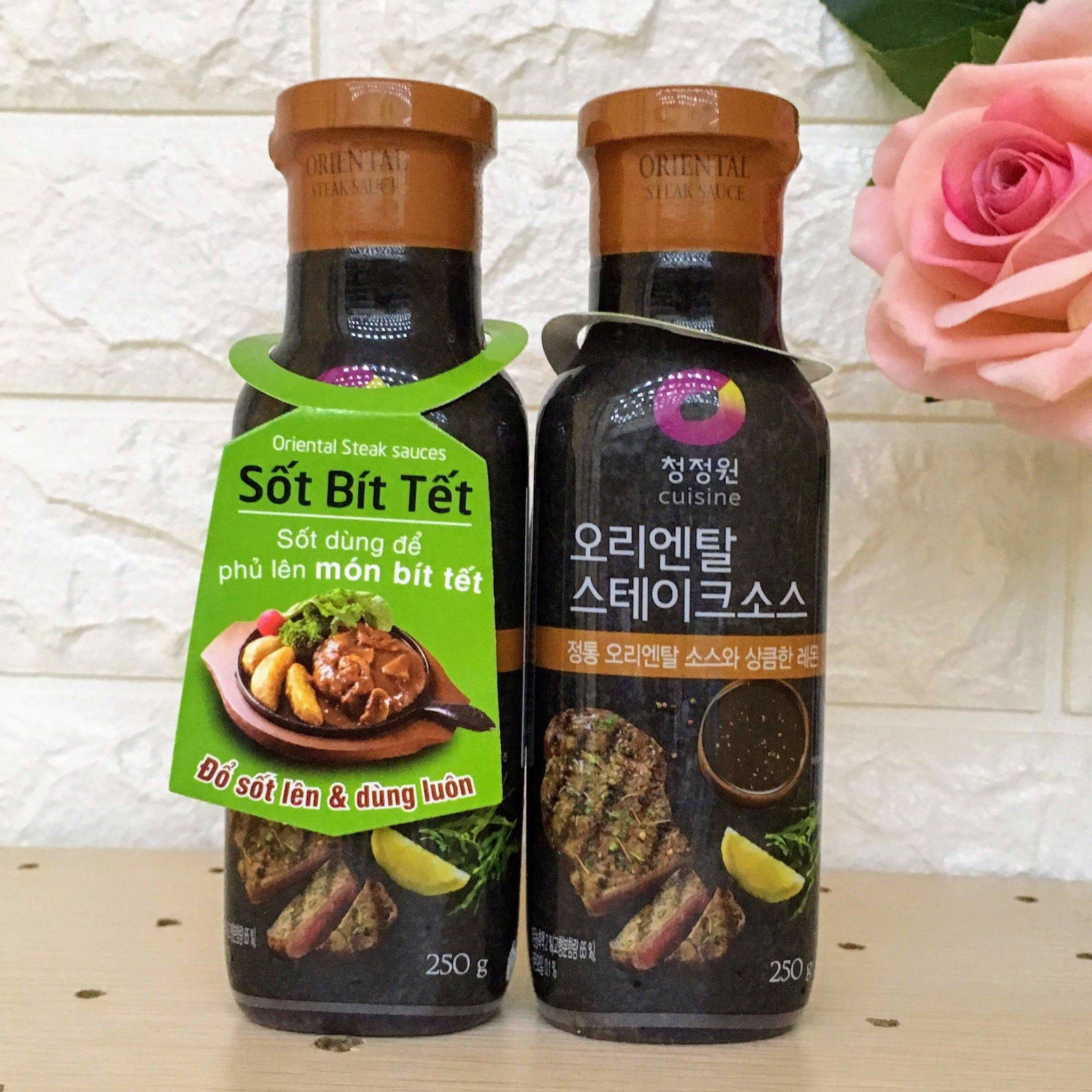 Sốt bít tết dùng rưới lên và ăn liền với món bít tết, nhập khẩu Hàn Quốc 250g