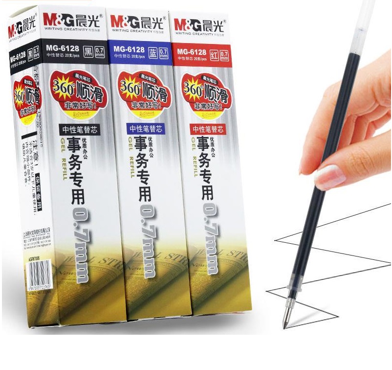 Hộp 20 ruột bút nước 0.7mm m&g - 6128