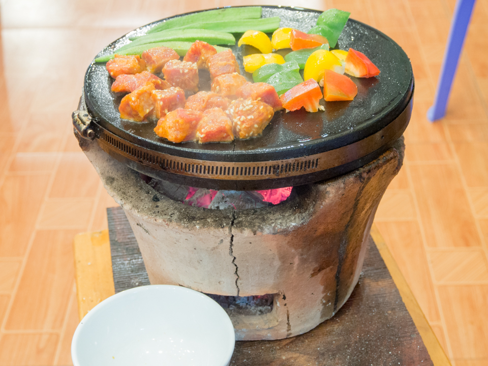 Đá nướng núi lửa không khói hình tròn lớn 25cm