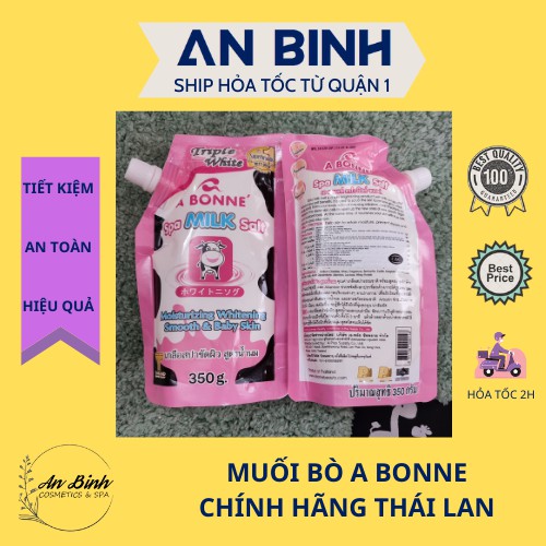 Muối bò abonne | muối bò tẩy da chết | muối bò hồng thái lan hàng chính hãng