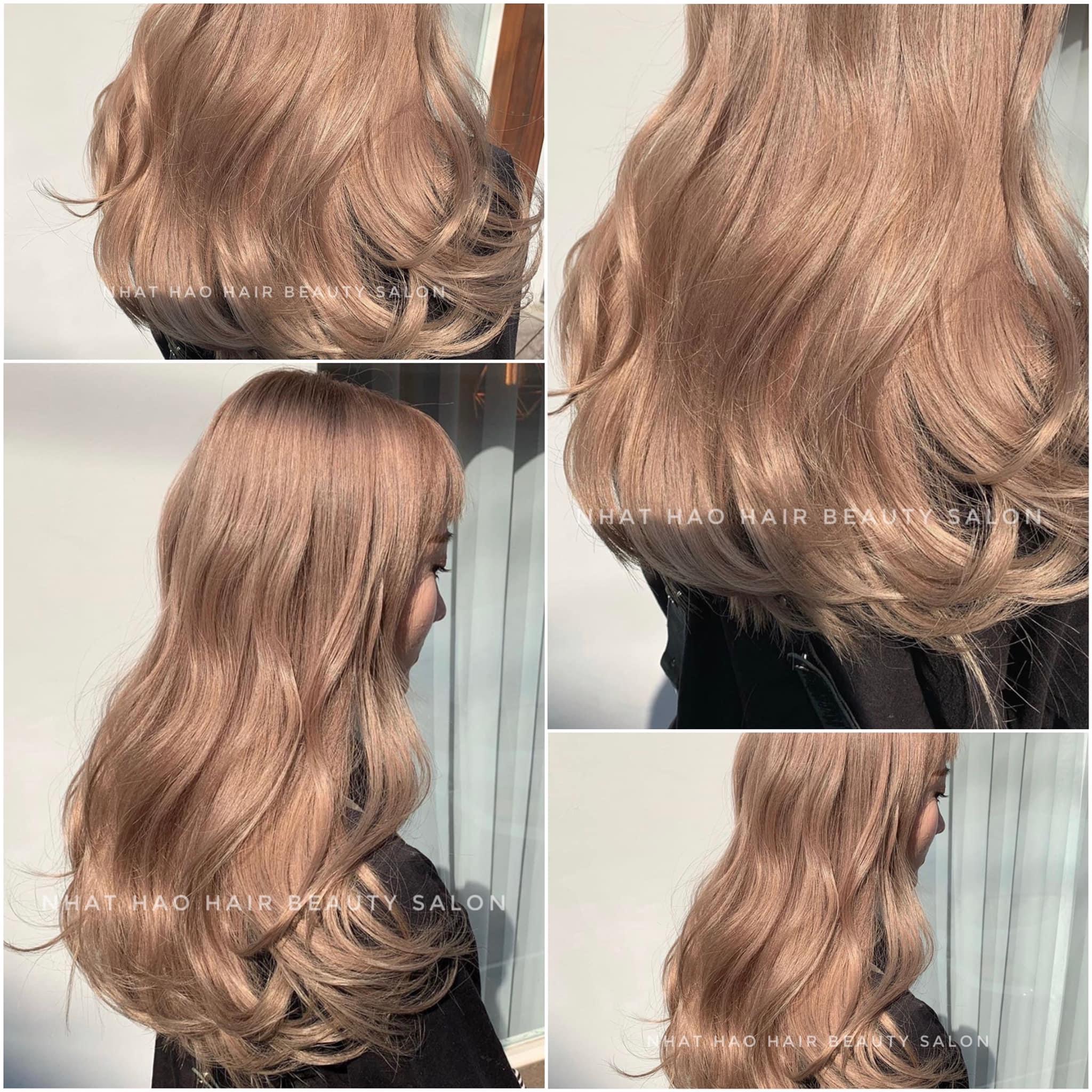 (Nhuộm Collagen Siêu Dưỡng Màu Khói Vàng Bạch Kim) Kem nhuộm tóc tại nhà Không mùi, màu chuẩn, bóng đẹp tự nhiên