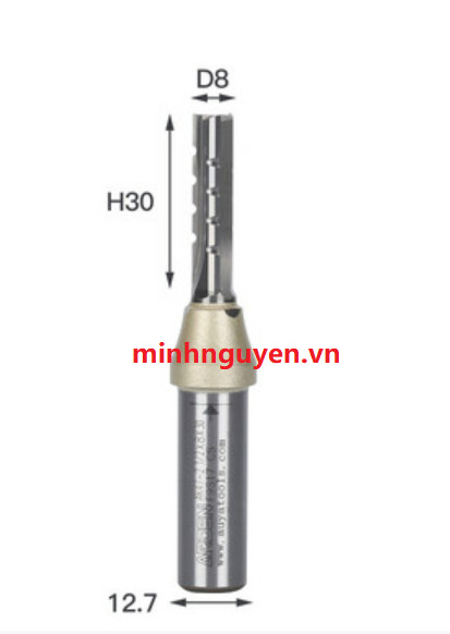 Mũi cắt gỗ cnc 3 me thẳng 1/2x6x30h