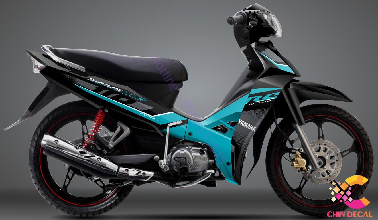 Tem rời SIRIUS Xăng cơ Mẫu RC Nhiều Lựa chọn màu ( Tem 3 lớp cao cấp chống nước chống bay màu 892556-1)