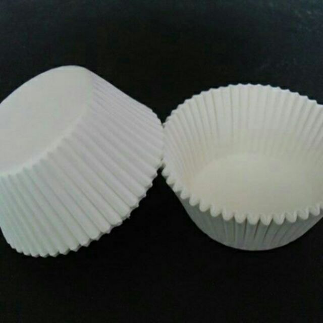 Cupcake giấy trắng mềm set 75 cái